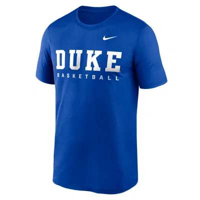 Nike Duke Courtside Basketball Legend  Men's Dri-fit College T-shirt In Blue