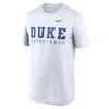 Nike Duke Courtside Basketball Legend  Men's Dri-fit College T-shirt In White