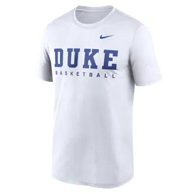 Nike Duke Courtside Basketball Legend  Men's Dri-fit College T-shirt In White