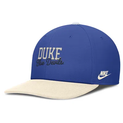 Nike Duke Legacy Script  Men's Dri-fit College Adjustable Hat In Blue