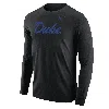 Nike Duke  Men's College Long-sleeve T-shirt In Black