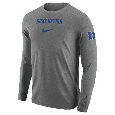 Nike Duke  Men's College Long-sleeve T-shirt In Gray