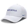 Nike White Duke Blue Devils 2025 On-field Rise Performance Adjustable Hat In White