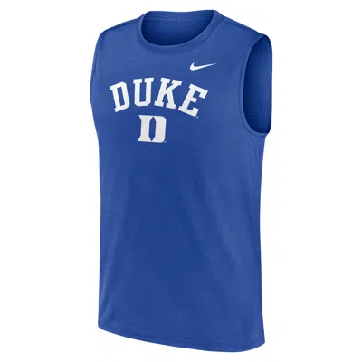 Nike Duke Primetime Arch Legend  Men's Dri-fit College Muscle Tank Top In Blue