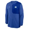 Nike Royal Duke Blue Devils 2025 Sideline Coach Uv Performance Long Sleeve T-shirt
