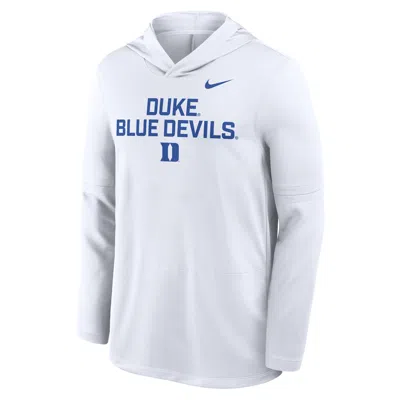 NIKE DUKE SIDELINE  MEN'S DRI-FIT COLLEGE LONG-SLEEVE HOODED TOP,1015864686