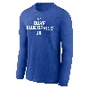 Nike Royal Duke Blue Devils 2025 Sideline Performance Long Sleeve T-shirt In Blue