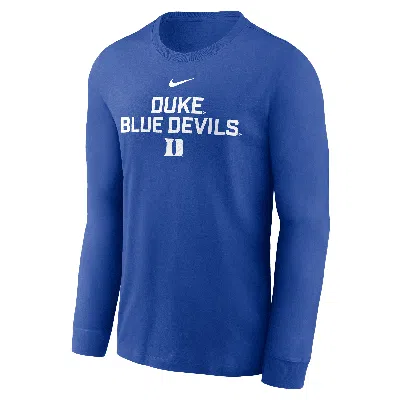 Nike Royal Duke Blue Devils 2025 Sideline Performance Long Sleeve T-shirt