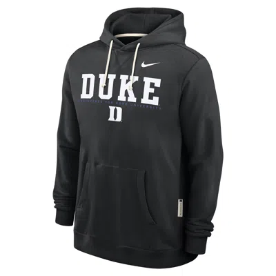 NIKE DUKE SIDELINE  MEN'S DRI-FIT COLLEGE PULLOVER HOODIE,1015911294