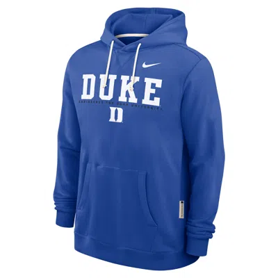 NIKE DUKE SIDELINE  MEN'S DRI-FIT COLLEGE PULLOVER HOODIE,1015864955
