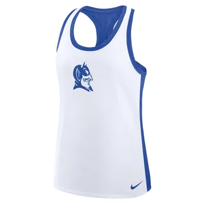 Nike Duke  Women's Dri-fit College Racerback Tank Top In White