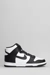 Nike Mens White Black Dunk High Retro Logo-embroidered Leather High-top Trainers In Multi