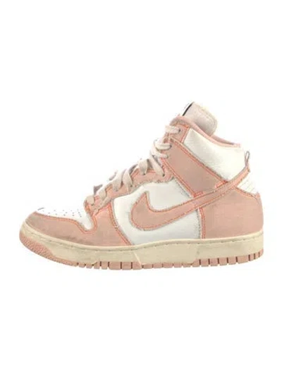 Pre-owned Nike Dunk High 1985 Arctic Orange Wedge Sneakers In Pink