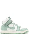 Nike Dunk High 1985 "green Denim" Sneakers In Green