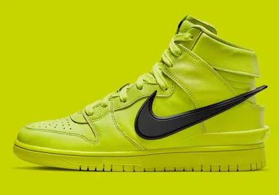 Pre-owned Nike Dunk High Ambush Flash Lime Size 11.5. Cu7544-300 In Yellow