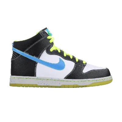 Pre-owned Nike Dunk High As Premium 'white Blue Glow'