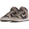 Nike Dunk High Basketball Sneaker In Black/moon Fossil/black