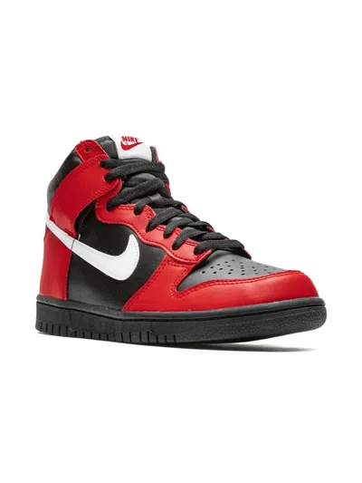 NIKE DUNK HIGH "BLACK/RED" SNEAKERS