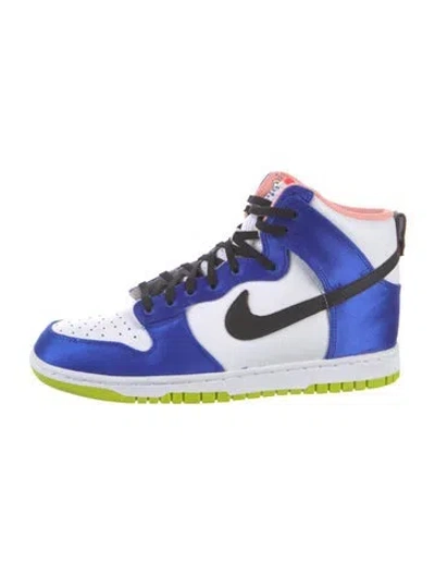 Pre-owned Nike Dunk High 'blue Satin' Wedge Sneakers