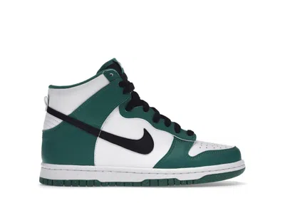 Pre-owned Nike Dunk High Celtics Sneakers In White/green/black In Multi