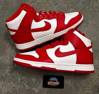 Pre-owned Nike Dunk High Championship Red Shoes