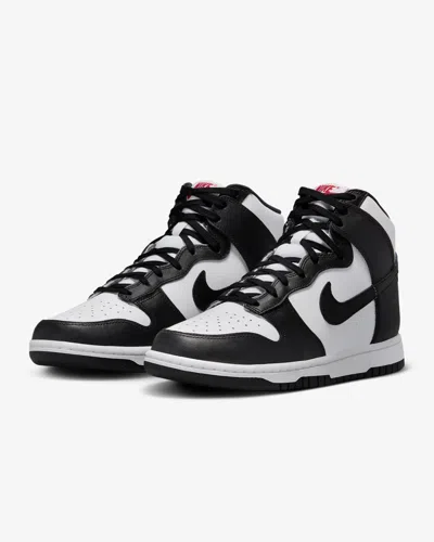 NIKE DUNK HIGH DD1869-103 SNEAKER WOWHITE BLACK LEATHER SHOES RHS5771