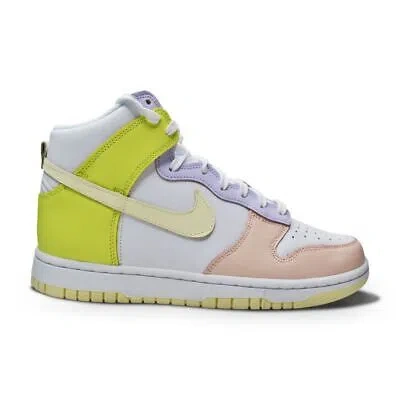 Pre-owned Nike Dunk High Dd1869 108 Cashmere Lemon Twist White Purple Peach