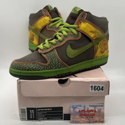 Pre-owned Nike Dunk High De La Soul Shoes In Green