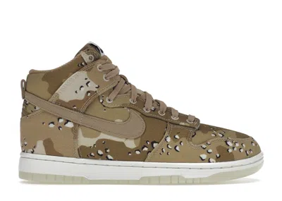 Pre-owned Nike Dunk High Desert Camo (women's) Sneakers In Hemp/light Soft Pink/sail