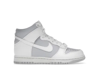 Pre-owned Nike Dunk High Football Grey Sneakers In Summit White/pure Platinum