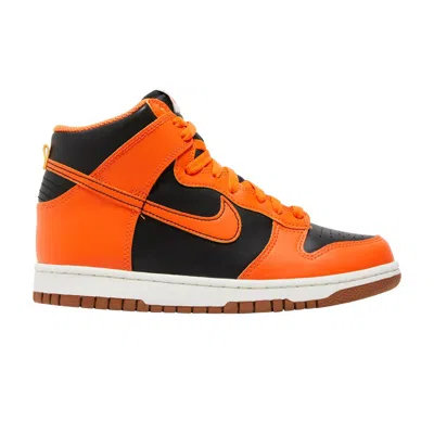 Pre-owned Nike Dunk High Gs 'halloween Pumpkin' | Orange | Kid's Size 6
