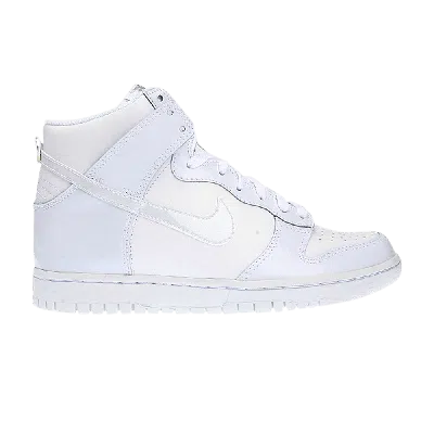 Pre-owned Nike Dunk High Gs 'white'