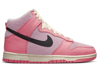 Pre-owned Nike Dunk High Hoops Pack Pink (women's) Sneakers In Medium Soft Pink/black/coconut Milk