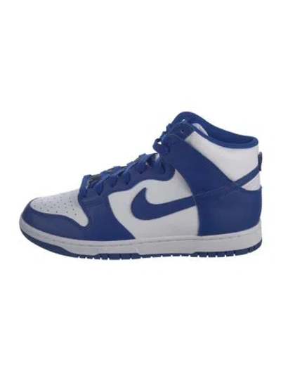 Pre-owned Nike Dunk High 'kentucky' Game Royal 2021 Athletic Sneakers In White