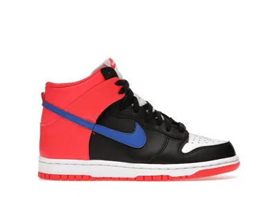 Pre-owned Nike Dunk High Knicks Sneakers In Black/game Royal/bright Crimson