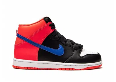 Pre-owned Nike Dunk High Knicks Sneakers In Black/game Royal/bright Crimson