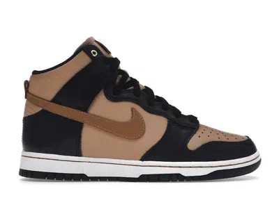 Pre-owned Nike Dunk High Lxx (women's) Sneakers In Black/flax/vachetta Tan