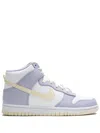 Nike Dunk High "oxygen Purple" Sneakers In White