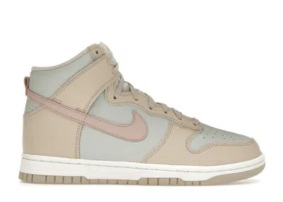 Pre-owned Nike Dunk High Pink Oxford (women's) Sneakers In Sanddrift/light Silver/sail