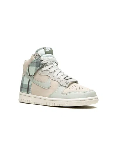 Nike Kids' Dunk High Plaid Sneakers In Neutrals