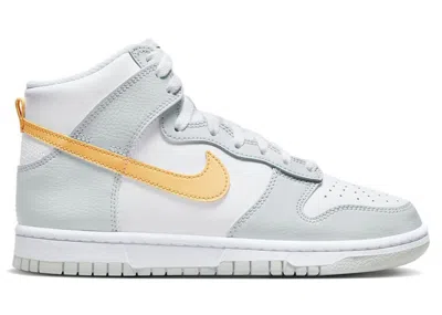 Pre-owned Nike Dunk High Platinum (women's) Sneakers In Pure Platinum/melon Tint/white