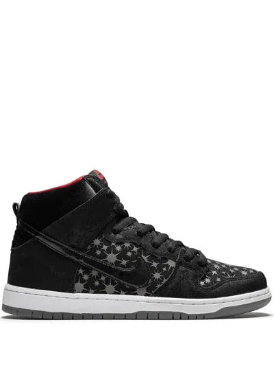 Nike Dunk High Premium Skateboarding Sneakers In Black