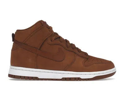 Pre-owned Nike Dunk High Premium (women's) Sneakers In Pecan/white