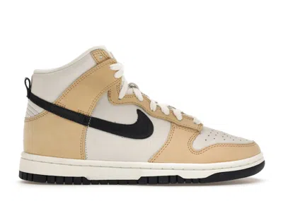 Pre-owned Nike Dunk High Premium (women's) Sneakers In Sail/obsidian/sesame