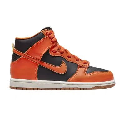 Pre-owned Nike Dunk High Ps 'halloween Pumpkin' | Orange | Kid's Size 12