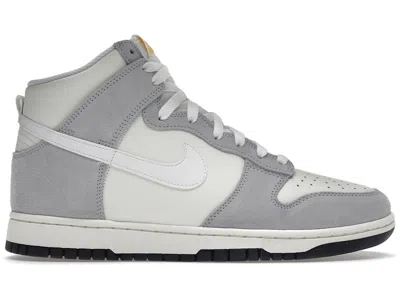 Pre-owned Nike Dunk High Retro White Sneakers In Sail/pure Platinum/black