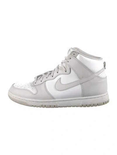 Pre-owned Nike Dunk High Retro White Vast Grey Sneakers In Gray