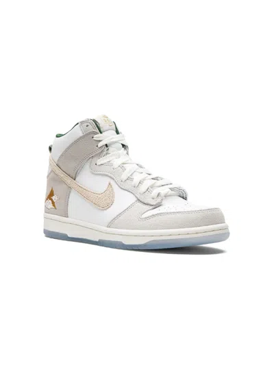 Nike Kids' Dunk High "san Francisco Chinatown" Sneakers In White