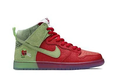 Pre-owned Nike Dunk High Sb 'strawberry Cough' Cw7093-600 In University Red/spinach Green/magic Ember