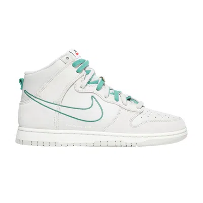 Pre-owned Nike Dunk High Se Gs 'first Use Pack - Green Noise' | White | Kid's Size 6